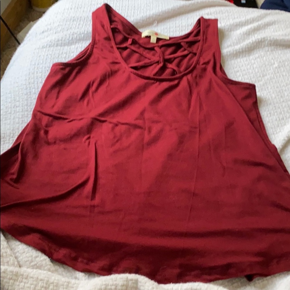 Cute tank with strappy chest